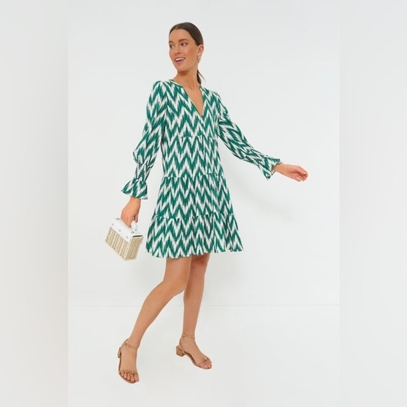 Pomander Place Dresses & Skirts - Tuckernuck Pomander Place Ikat Kenzo Tiered Babydoll Dress Bohemian Festival L
